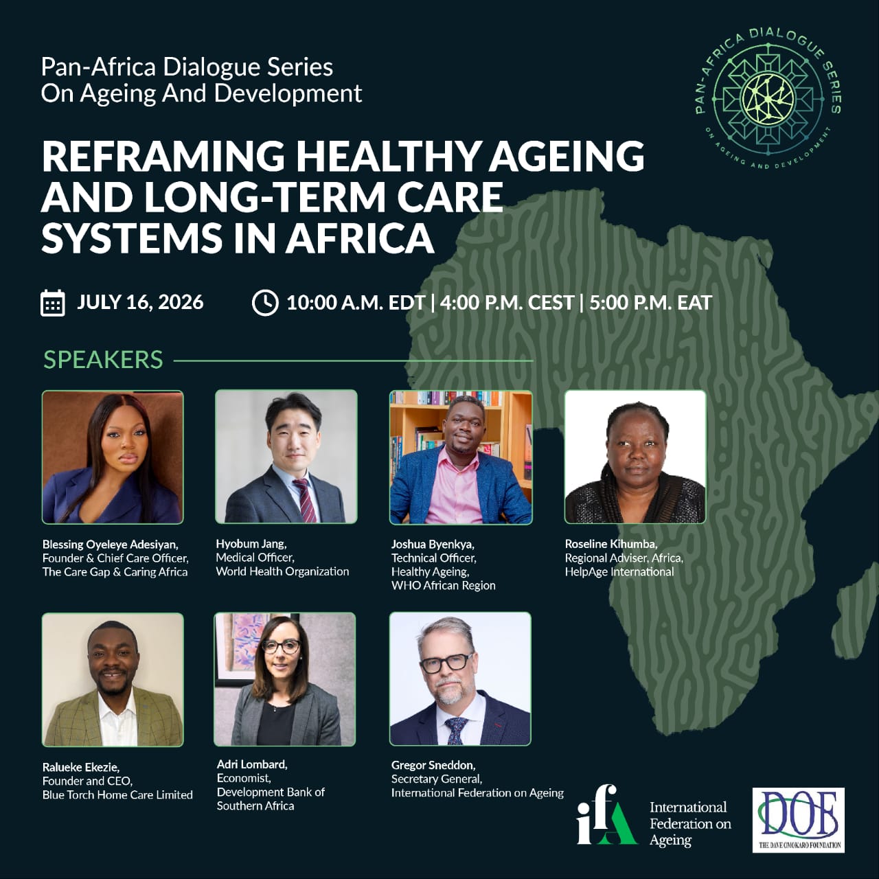 Flyer for session 5: Reframing Healthy Ageing and Long-Term Care Systems in Africa