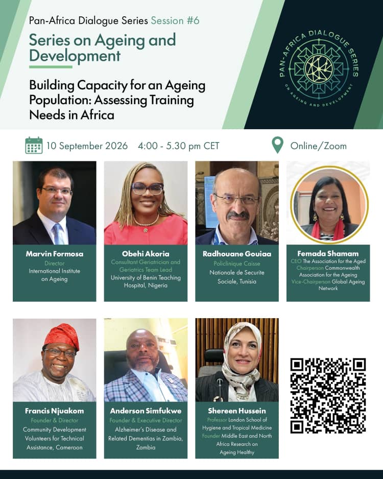 Flyer for session 6: Building Capacity for an Ageing Population: Assessing Training Needs in Africa