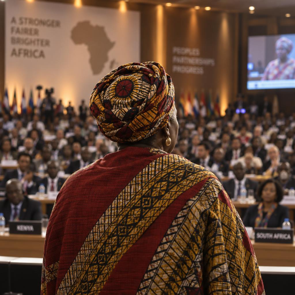 African delegates and policymakers in a policy dialogue session